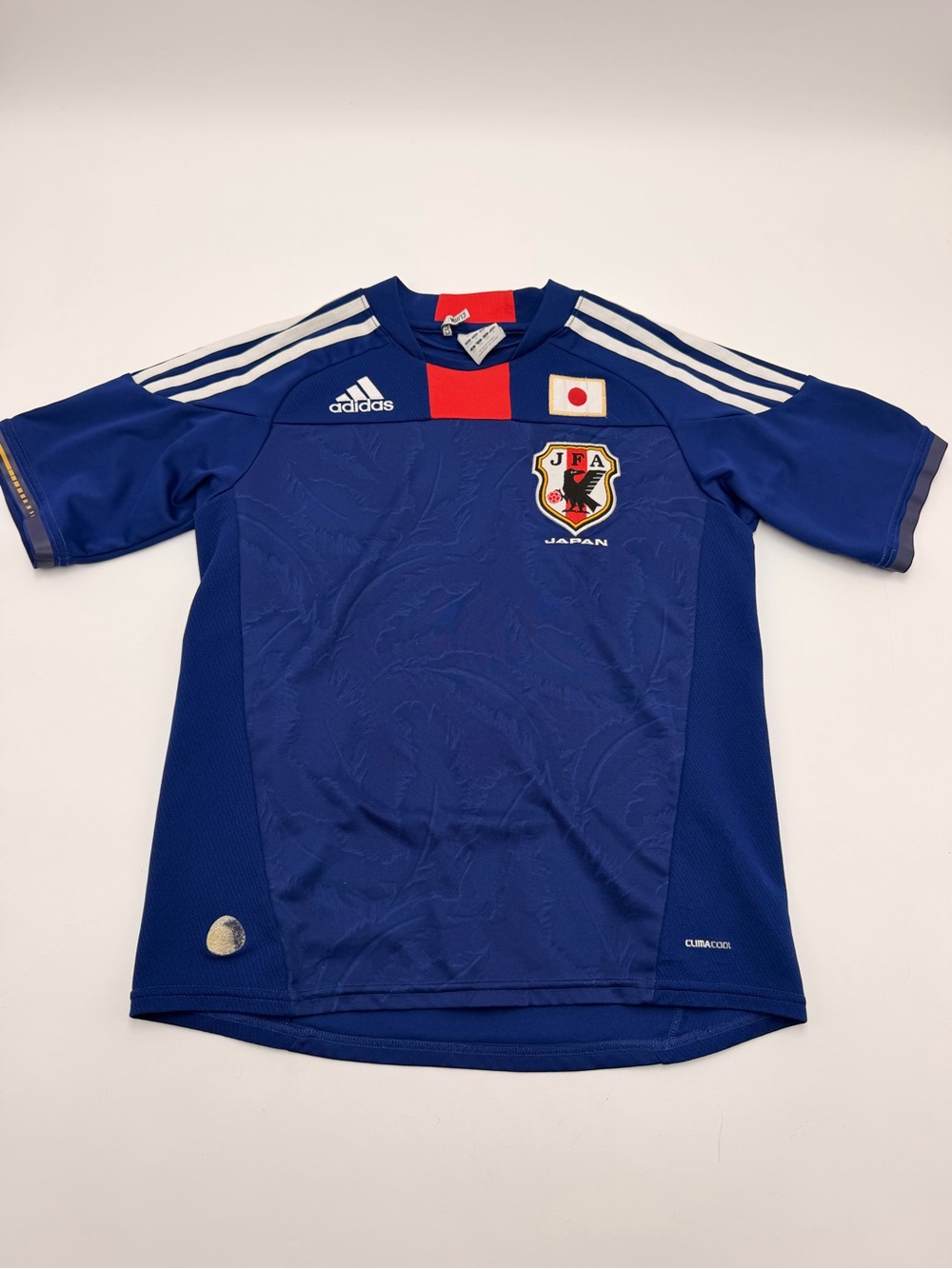 Adidas Japan 2010 World Cup Soccer Jersey Youth M 150 JFA ClimaCool Blue